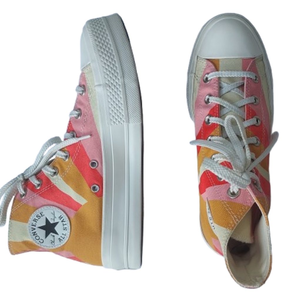 Converse Chuck Taylor High Summer Spirit Platform Hi-Top Sneaker 8.5 #571923C - Picture 4 of 16
